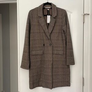 Houndstooth peacoat